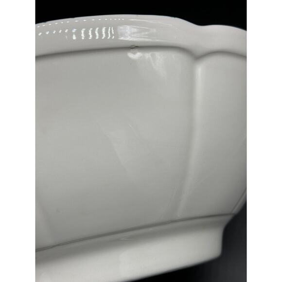 Vintage Ceramic Serving Bowl, Garantito Per Alimenti, Hand Painted Strawberries - Picture 15 of 16